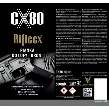 Pianka 500 ml do czyszczenia lufy z rurką aplikacyjną - Rifle CX